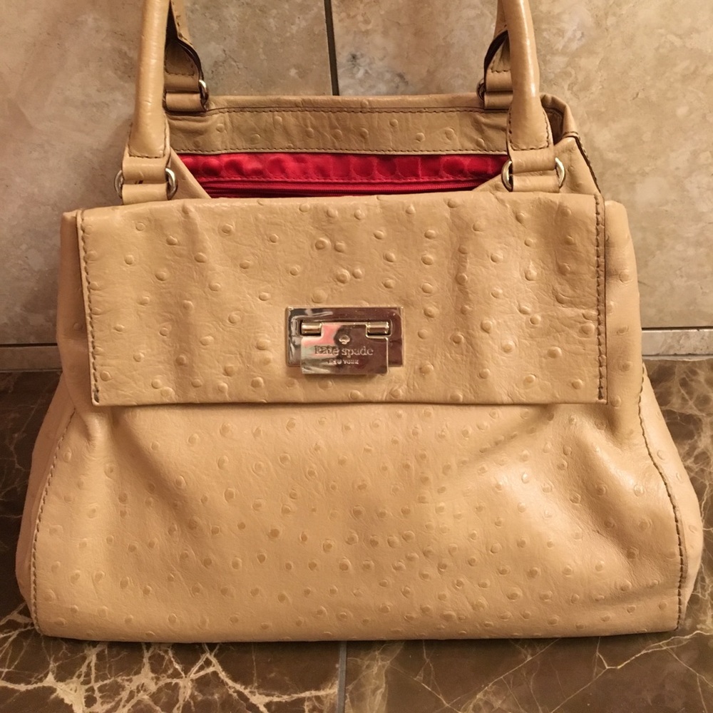 Kate Spade ♠️ ostrich leather purse